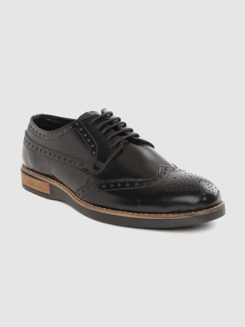 

CLOG LONDON Men Black Leather Formal Brogues