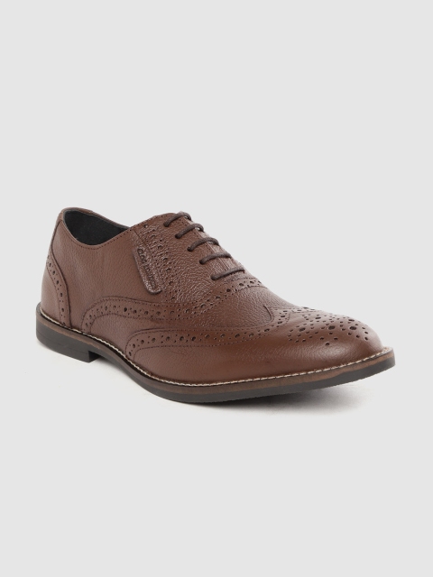 

CLOG LONDON Men Coffee Brown Leather Formal Brogues