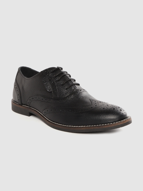 

CLOG LONDON Men Black Leather Formal Brogues