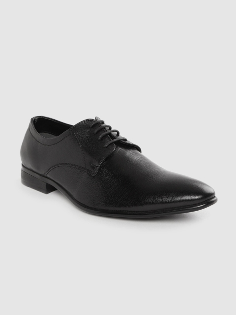 

CLOG LONDON Men Black Leather Formal Derbys