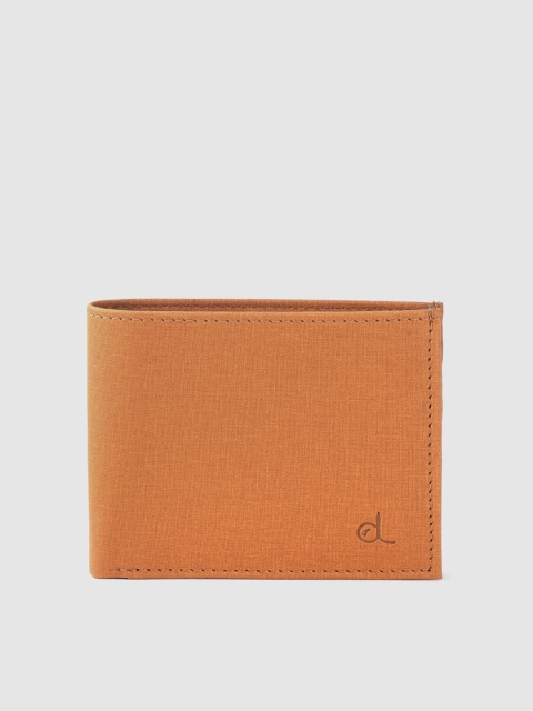

CLOG LONDON Men Tan Brown Leather Solid Two Fold Wallet