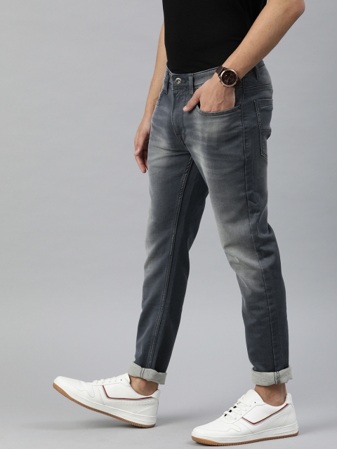 

BEAT LONDON by PEPE JEANS Men Charcoal Grey Chinox Super Skinny Clean Look Jeans