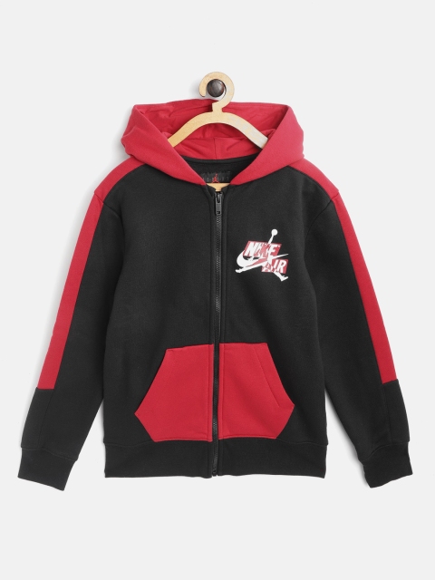 

Jordan Boys Black & Red Colourblocked JDB JUMPMAN CLASSICS FULL ZIP Sweatshirt