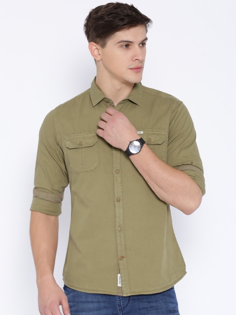 

Being Human Clothing Brown Slim Casual Shirt