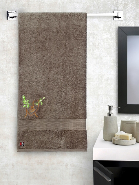 

DECOREALM Unisex Brown Solid 380 GSM Bath Towel