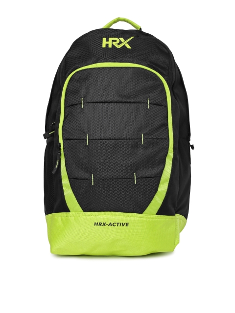 

HRX by Hrithik Roshan Unisex Black & Green Vapor Laptop Backpack