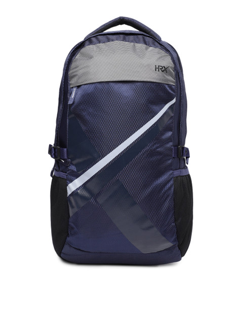 

HRX by Hrithik Roshan Unisex Navy Blue Geometric Big-X Backpack