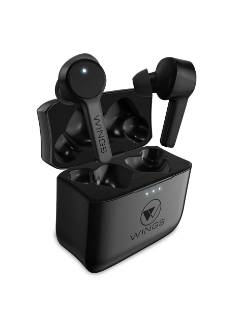 

Wings Black Techno True Wireless TWS Earbuds