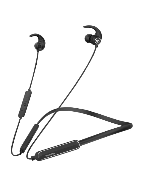 

Wings Black Ryder Wireless Neckband Earphones