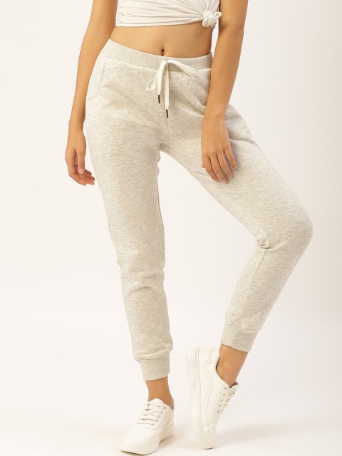

Sweet Dreams Women Grey Melange Solid Cropped Joggers