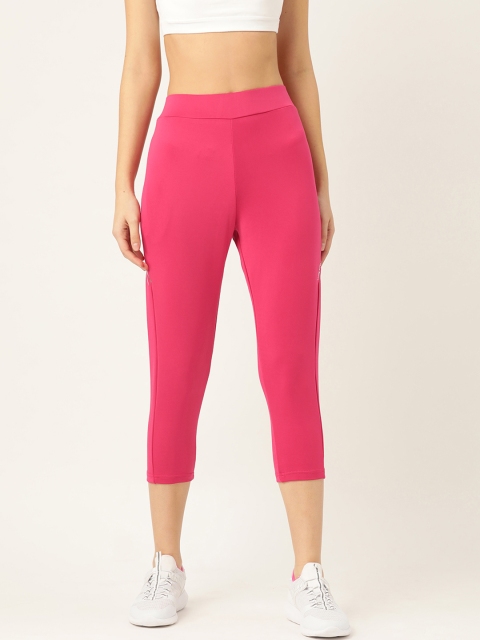 

Sweet Dreams Women Pink Solid 3/4th Workout Tights