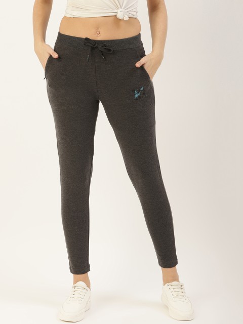 

Sweet Dreams Women Charcoal Grey Solid Fitted Track Pants