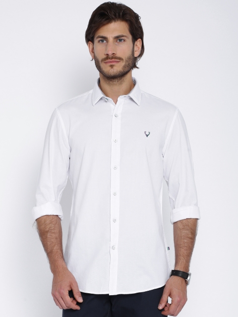 

Solly Sport by Allen Solly Men White Wimbledon Custom Sport Fit Casual Shirt