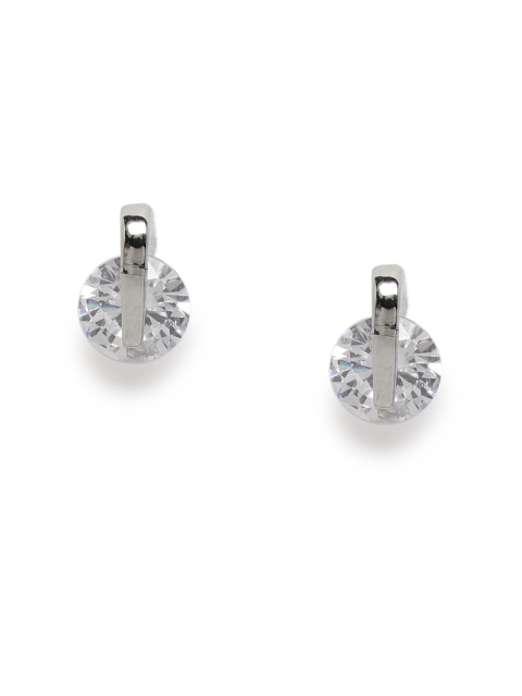 

Zaveri Pearls Silver-Toned Contemporary Studs