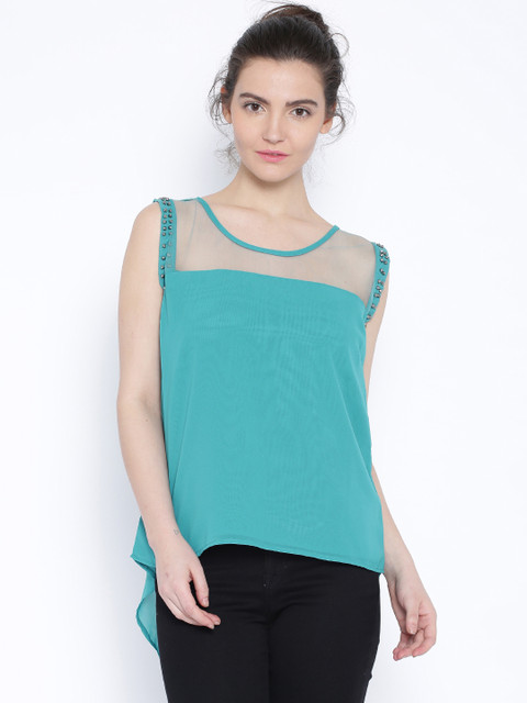 

Akiva Teal Green Top