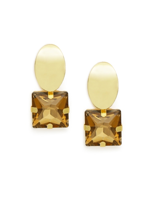 

Zaveri Pearls Gold-Plated Square Drop Earrings