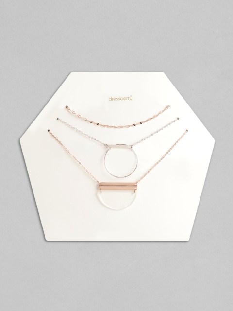 

DressBerry Gold-Toned & Silver-Toned Layered Necklace