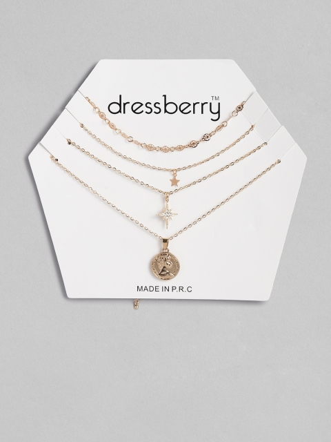 

DressBerry Set of 2 Gold-Plated Chains