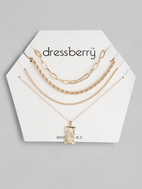 

DressBerry Gold-Plated Layered Necklace