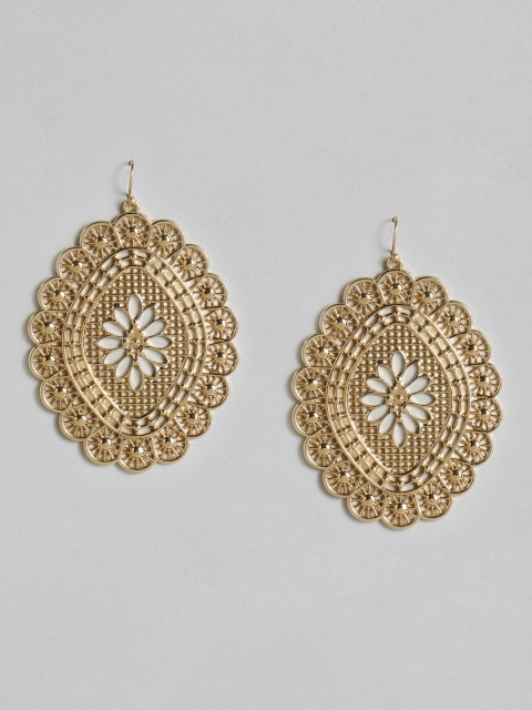 

Anouk Gold-Toned Oval Drop Earrings