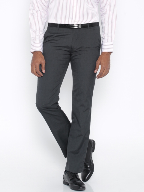 

Arrow New York Charcoal Grey Slim Formal Trousers