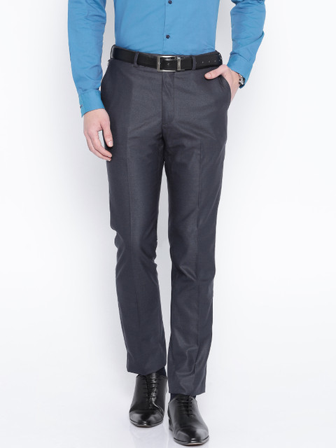 

Arrow New York Navy Tapered Formal Trousers, Navy blue