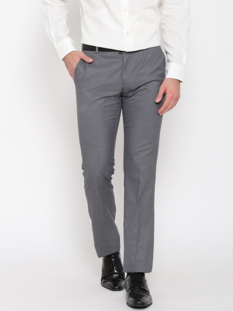 

Arrow New York Grey Slim Fit Formal Trousers