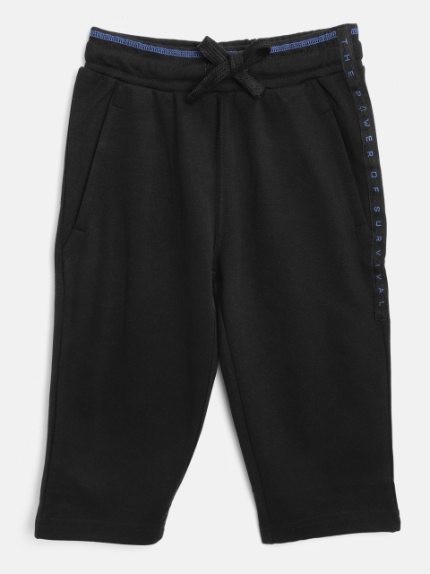 

Sweet Dreams Boys Black Solid Knitted Lounge Shorts