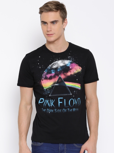 

Free Authority Men Black Pink Floyd Printed T-shirt