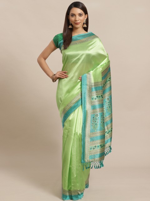 

KALINI Green Ethnic Printed Saree