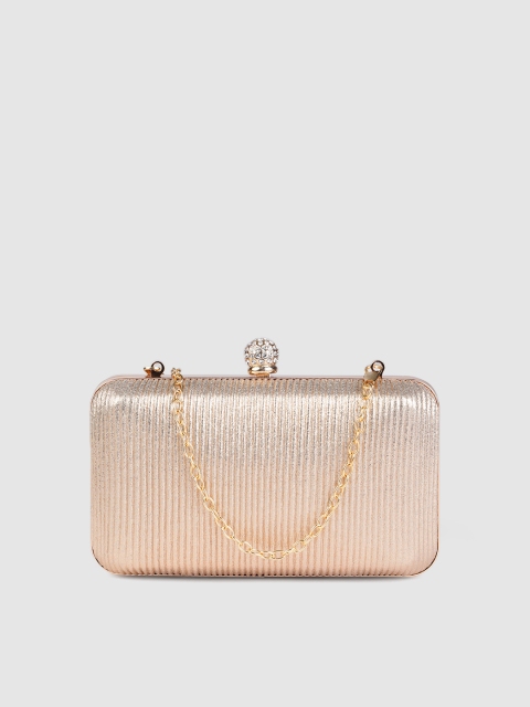 

Anouk Gold-Toned Textured Box Clutch