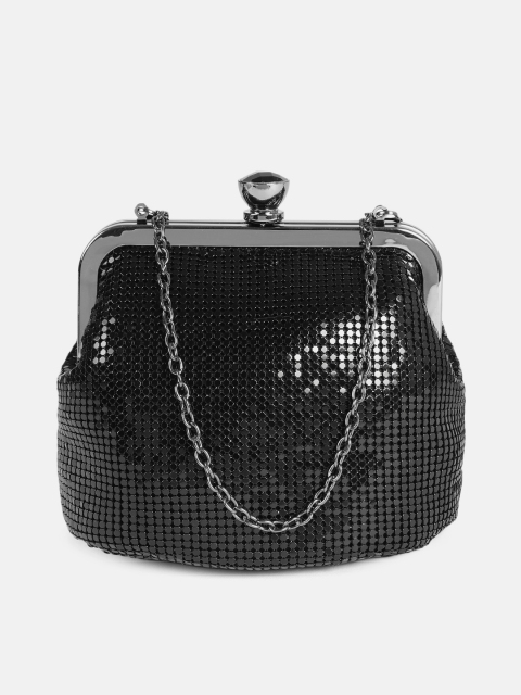 

DressBerry Black Embellished Purse Clutch