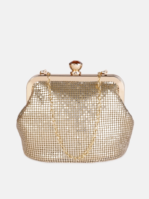 

DressBerry Gold-Toned Embellished Clutch