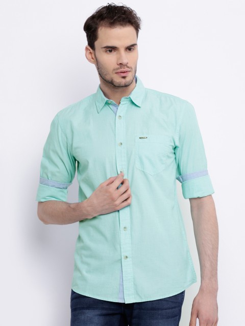 

Wrangler Mint Green Casual Shirt