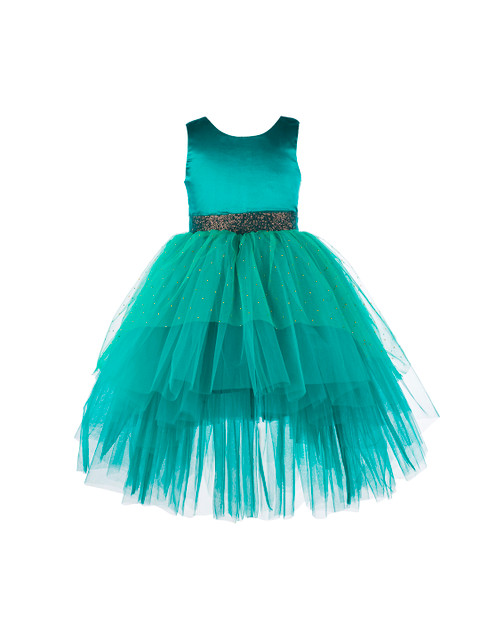 

Toy Balloon kids Girls Green Embellished Maxi Dress
