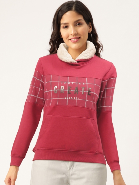 

Duke Women Pink Checked Sweatshirt