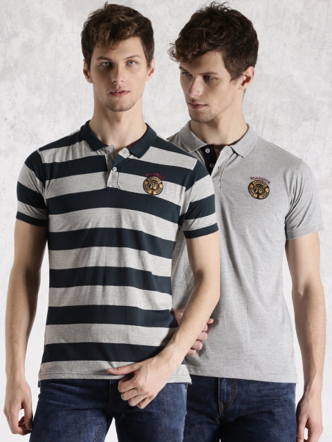 

Roadster Pack of 2 Polo T-shirts, Navy blue