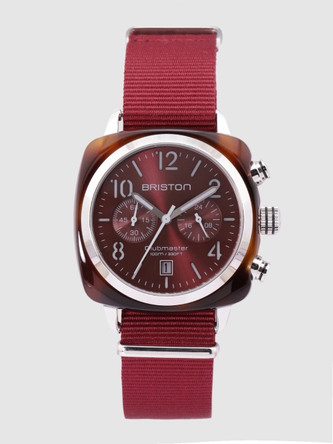 

BRISTON Men Red CLUBMASTER CLASSIC Analogue Watch 15140.SA.T.8