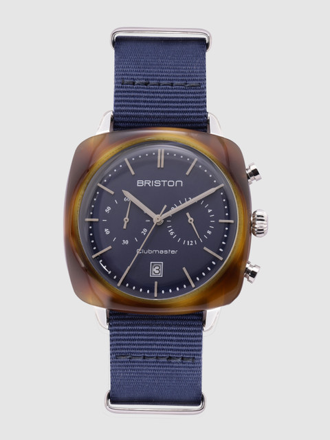 

BRISTON Men Blue CLUBMASTER VINTAGE Analogue Watch 17140.SA.TV.15