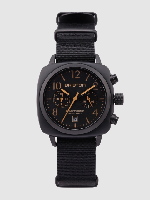 

BRISTON Men Black CLUBMASTER CLASSIC Analogue Watch 13140.PBAM.B.4.NB