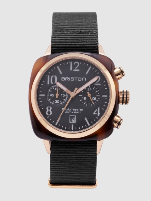 

BRISTON Men Black CLUBMASTER CLASSIC Analogue Watch 14140.PRA.T.1