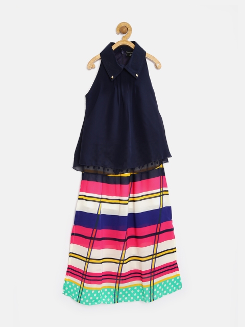 

Tiny Girl Multicoloured Striped Clothing Set, Multi