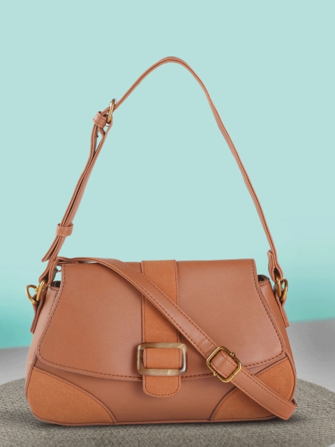 

Mast & Harbour Women Tan Brown Solid Shoulder Bag