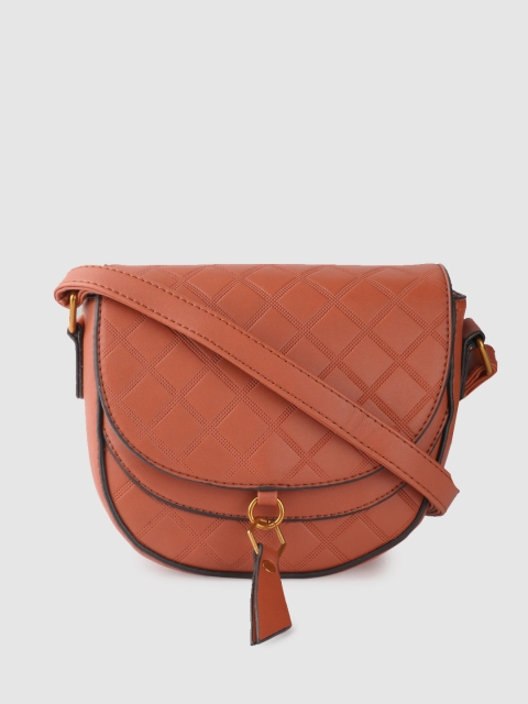 

DressBerry Brown Textured Sling Bag