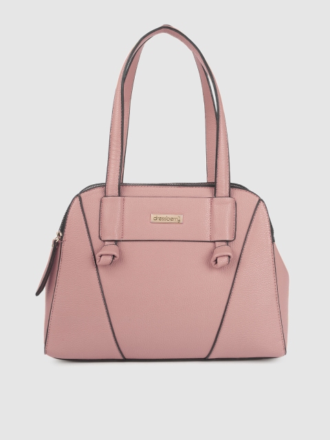 

DressBerry Pink Solid Shoulder Bag