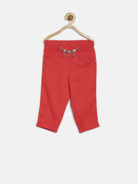 

Tiny Girl Red Patterned Jeggings