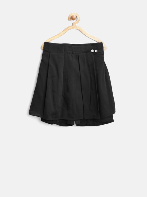 

Tiny Girl Black Pleated Flared Skirt