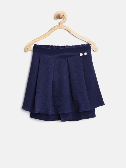 

Tiny Girl Navy Pleated Flared Skirt, Navy blue