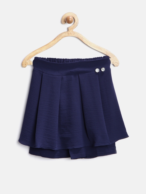 

Tiny Girl Navy Pleated Flared Skirt, Navy blue