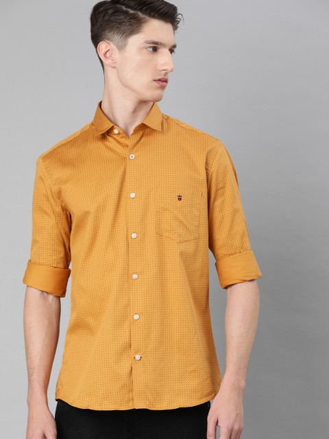 

Louis Philippe Sport Men Yellow & Black Slim Fit Printed Casual Shirt